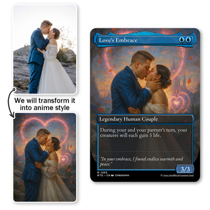 50% OFF🤩Custom Magic-Style MTG Couple Art Card