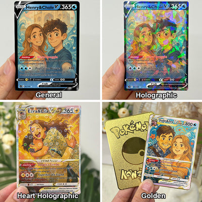 50% OFF💕Personalized Couple Pixel Anime Art Classic Card Pokecard