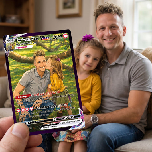 50% OFF💙Personalized Dad Anime Pokecard V/VMAX/GX/EX card For Pokedad