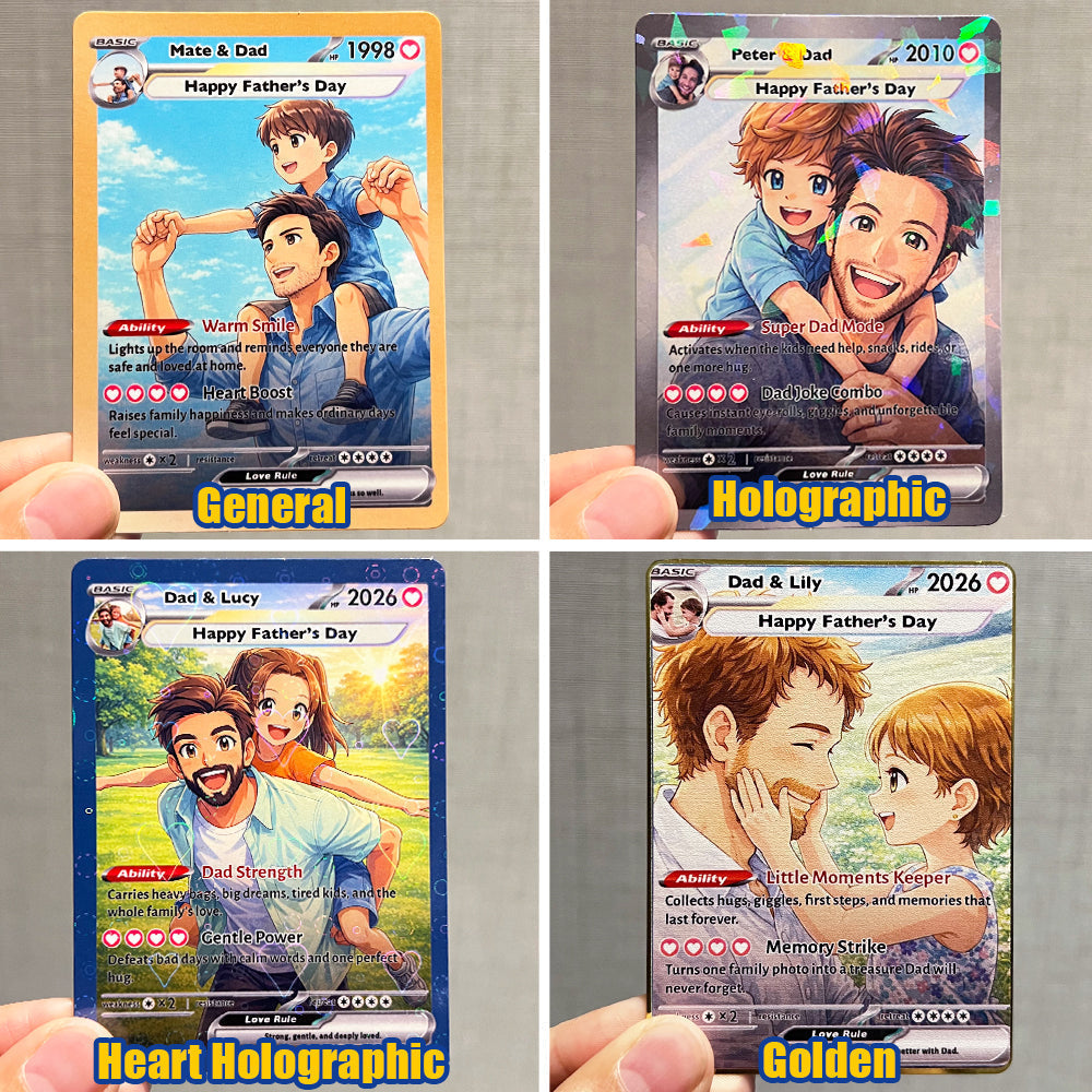 Custom Limited Edition Basic Card Pokecard For Pokedad