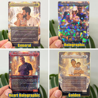 Custom Anime Dad MTG Magic TCG Card, Family Anime Card