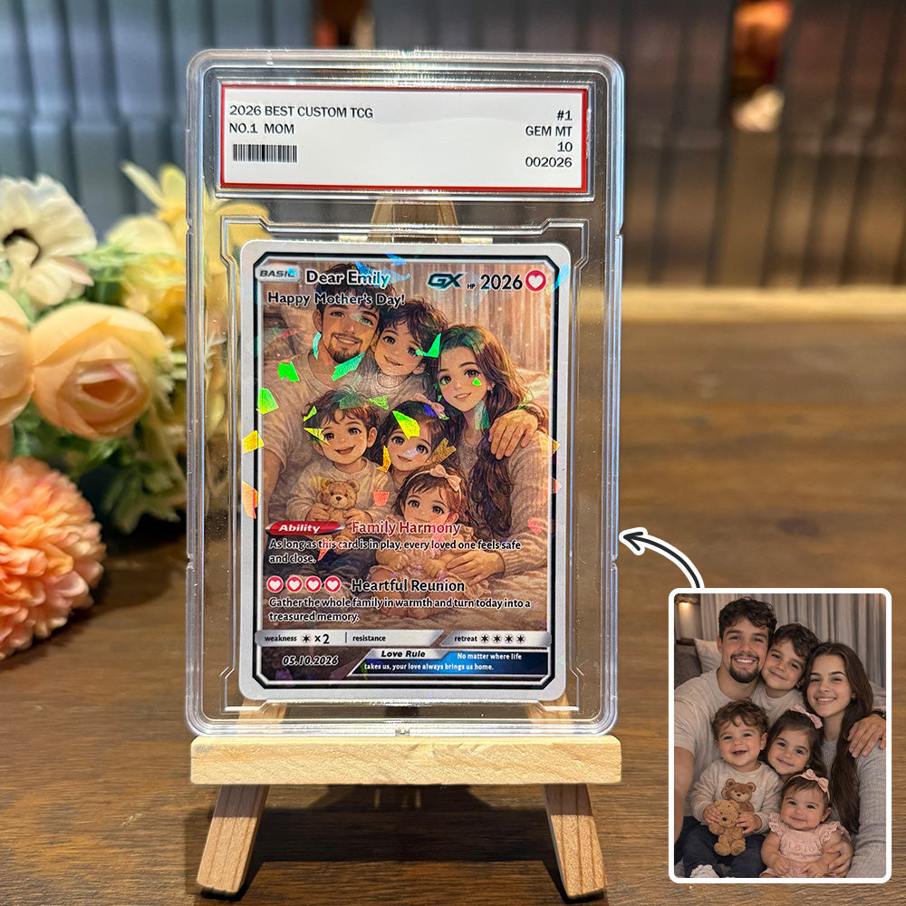 50% OFF💖Personalized Mom Anime Poke Card, Mother's Day Gift