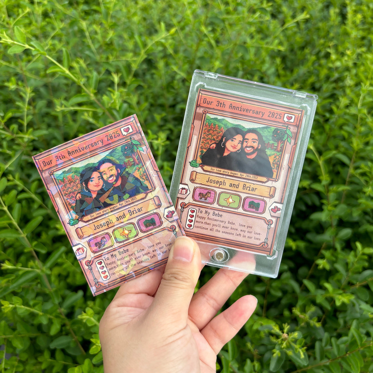 Custom Anniversary Card for Farming Game Lovers