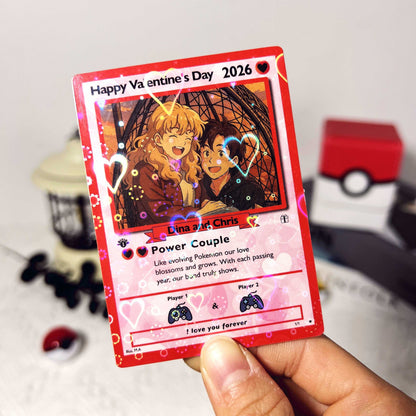 50% OFF💕Personalized Couple Anime Art Classic Card Pokecard