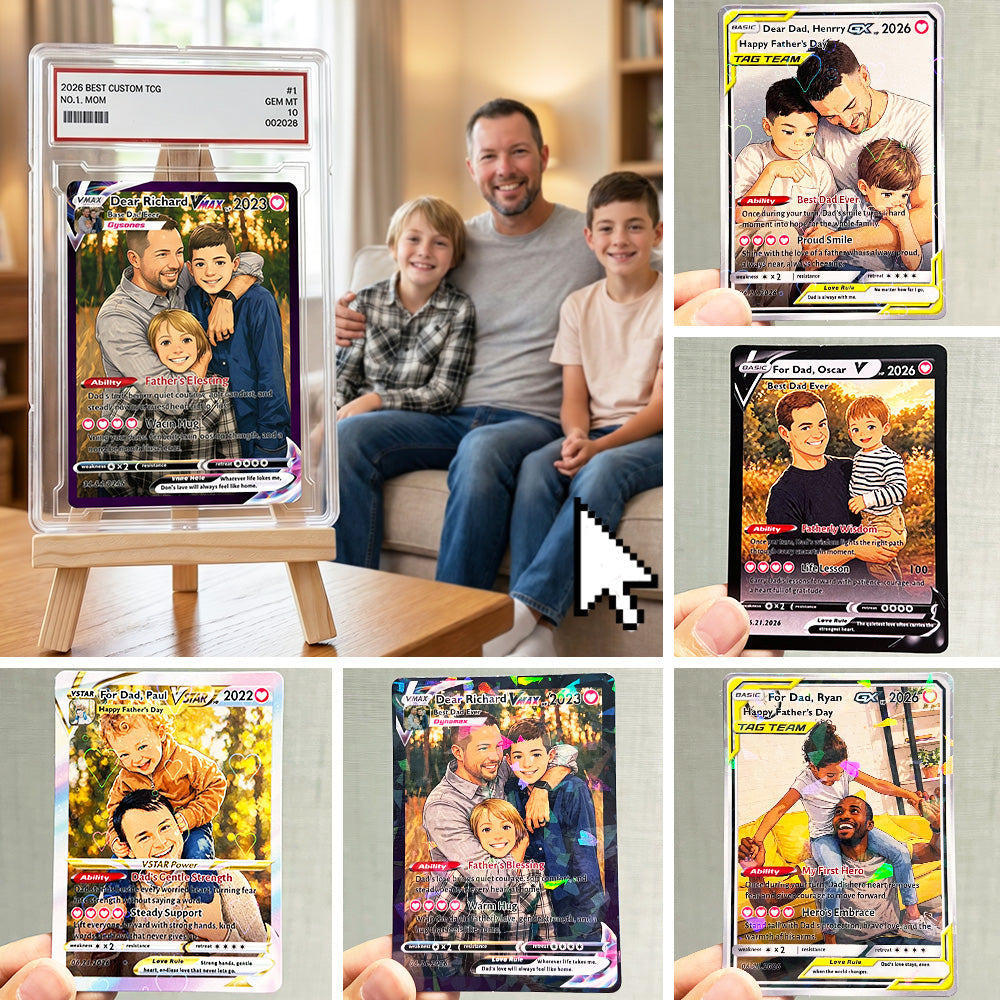 50% OFF💙Personalized Dad Anime Pokecard V/VMAX/GX/EX card For Pokedad