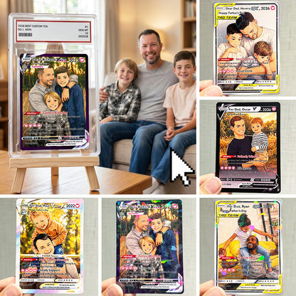 50% OFF💙Personalized Dad Anime Pokecard V/VMAX/GX/EX card For Pokedad