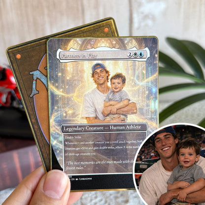 Custom Anime Dad MTG Magic TCG Card, Family Anime Card
