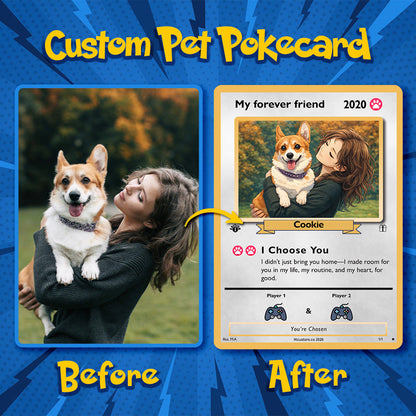 50% OFF🐾Personalized Pet Anime Art Player Card