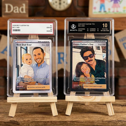 50% OFF🖤Personalized Dad Anime Supporter Trainer Card Pokecard For Pokedad