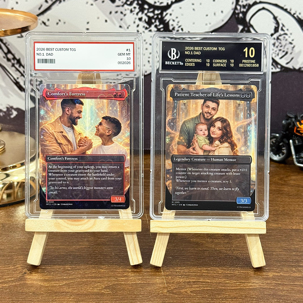 Custom Anime Dad MTG Magic TCG Card, Family Anime Card
