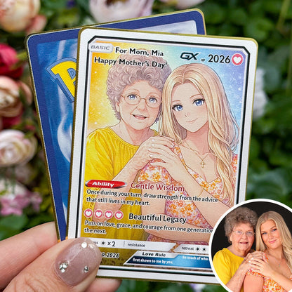 50% OFF💖Personalized Mom Anime Poke Card, Mother's Day Gift