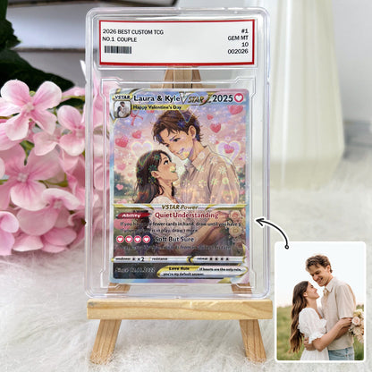 50% OFF💕Personalized Couple Anime Art Pokecard Trading Card