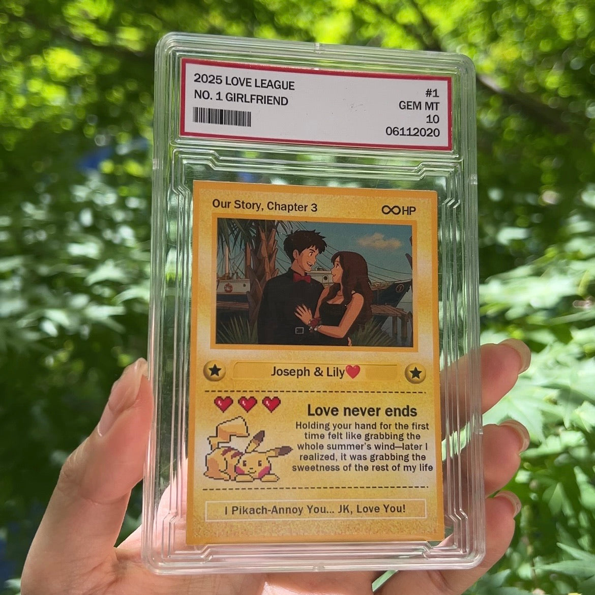 50% OFF💕Personalized Couple Pixel Anime Art Classic Card Pokecard