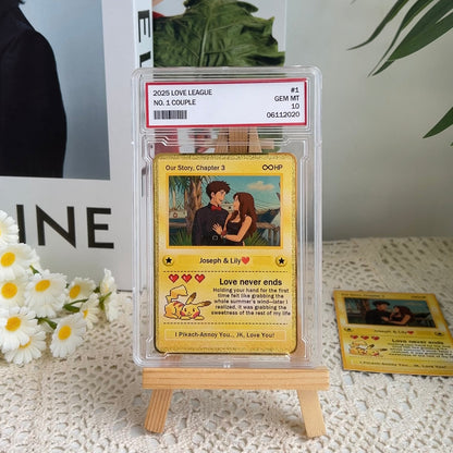 50% OFF💕Personalized Couple Pixel Anime Art Classic Card Pokecard