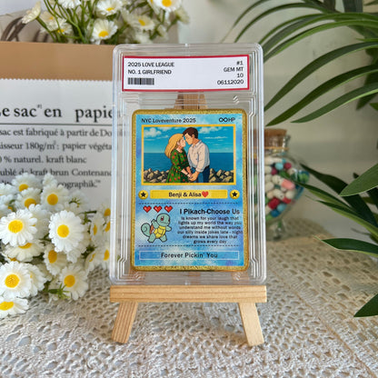 50% OFF💕Personalized Couple Pixel Anime Art Classic Card Pokecard