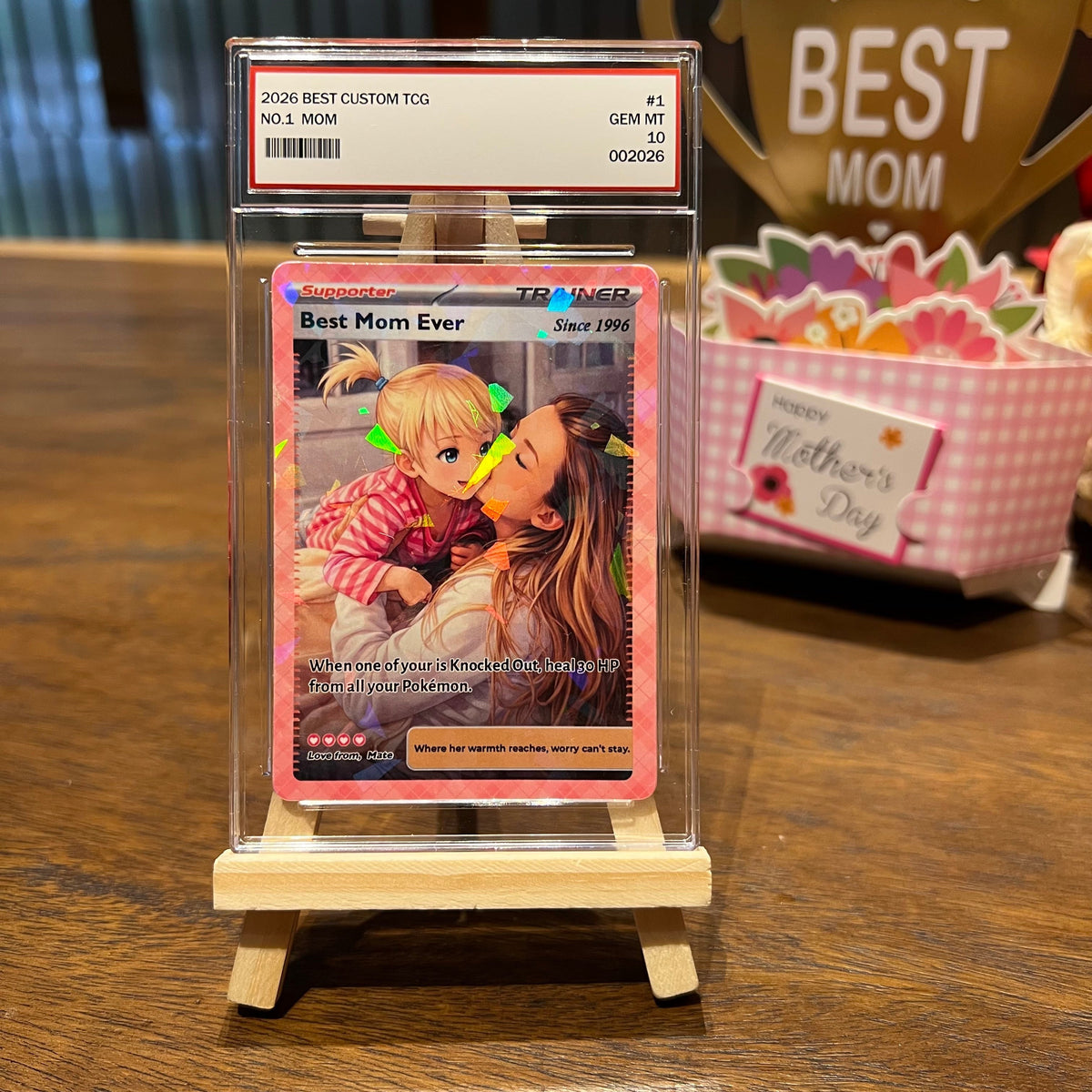50% OFF🌷Personalized Mom Anime Supporter Trainer Card Pokecard, Mother's Day