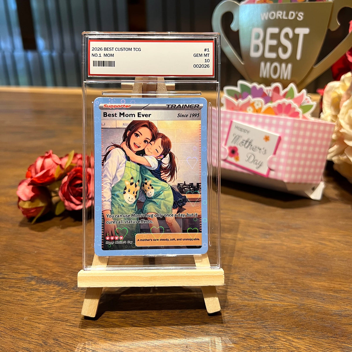 50% OFF🌷Personalized Mom Anime Supporter Trainer Card Pokecard, Mother's Day
