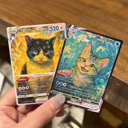 Custom Anime Pet Pokecard TCG V/Vmax/VSTAR/EX/GX/TRAINER Card