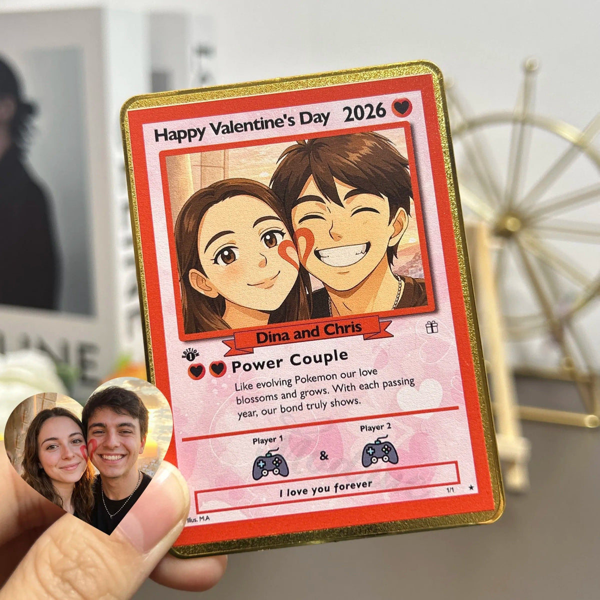 50% OFF💕Personalized Couple Anime Art Classic Card Pokecard