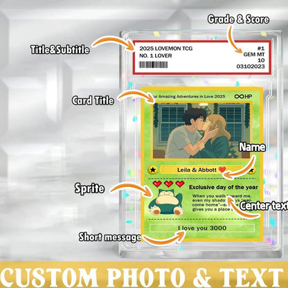 50% OFF💕Personalized Couple Pixel Anime Art Classic Card Pokecard