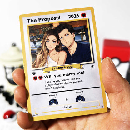 50% OFF💕Personalized Couple Anime Art Classic Card Pokecard